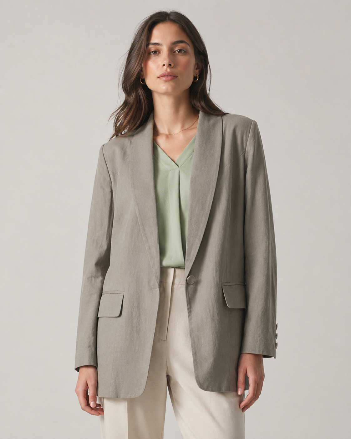 Blazer verde musgo