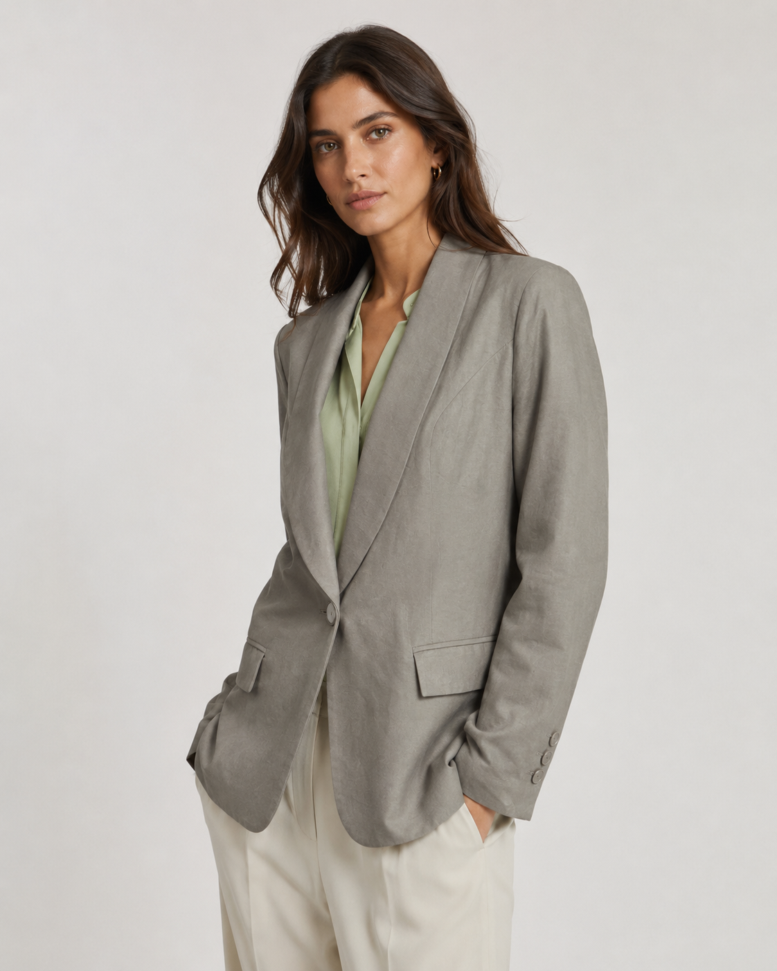 Blazer verde musgo
